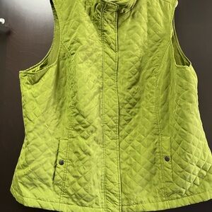 “CJ Banks” 3X Olive Quilted Vest ((NWOT))